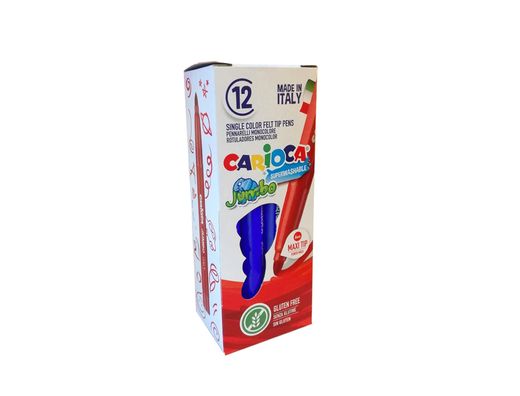 Rotulador carioca jumbo lavable azul punta gruesa 6 mm