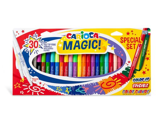 Rotulador carioca magic markers special set caja 30 unidades colores surtidos