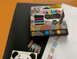 Rotulador carioca metallic punta fina caja de 8 colores surtidos