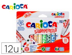 Rotulador carioca stamperello caja 12 unidades colores surtidos