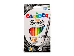 Rotulador carioca super brush caja de 10 unidades colores surtidos