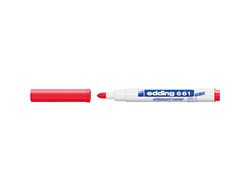 Rotulador edding para pizarra blanca 661 color rojo punta redonda 1-2 mm recargable