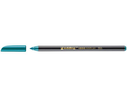 Rotulador Edding Punta Fibra 1200 Verde Metalizado N 74 Punta Redondo 0,5 Mm