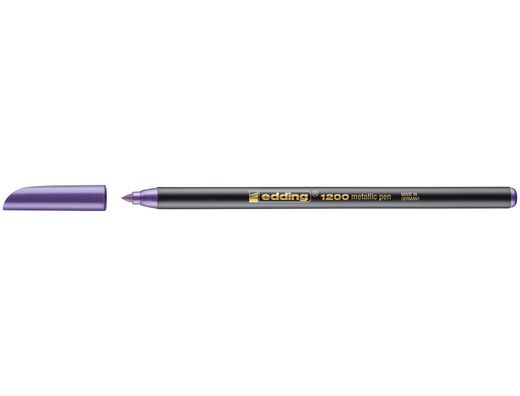 Rotulador Edding Punta Fibra 1200 Violeta Metalizado N 78 Punta Redonda 1-3 Mm
