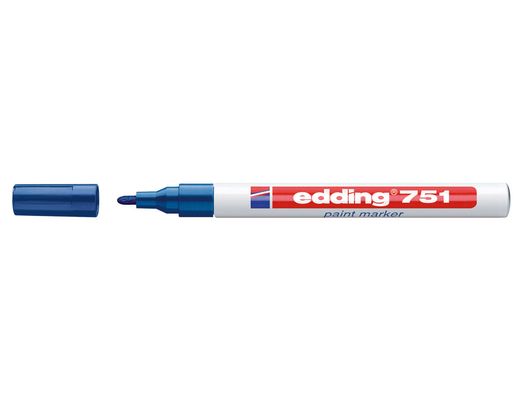 Rotulador Edding Punta Fibra 751 Azul Punta Redonda 1-2 Mm