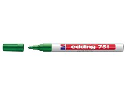 Rotulador Edding Punta Fibra 751 Verde Punta Redonda 1-2 Mm