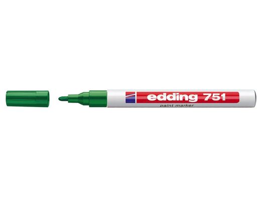 Rotulador Edding Punta Fibra 751 Verde Punta Redonda 1-2 Mm