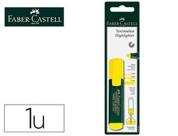 Rotulador faber castell fluorescente textliner 48-07 amarillo blister de 1 unidad
