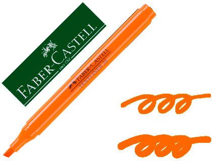Rotulador faber fluorescente textliner 38 naranja