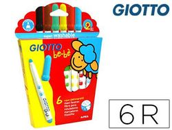 Rotulador giotto super bebe caja de 6 colores surtidos