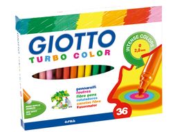 Rotulador Giotto Turbo Color Caja de 36 Colores