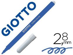 Rotulador giotto turbo color lavable con punta bloqueada unicolor azul oscuro