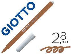 Rotulador giotto turbo color lavable con punta bloqueada unicolor marron