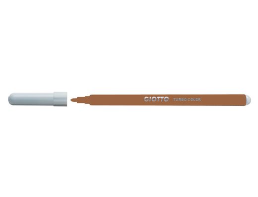 Rotulador giotto turbo color lavable con punta bloqueada unicolor marron