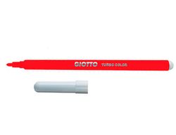 Rotulador giotto turbo color lavable con punta bloqueada unicolor rojo