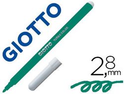 Rotulador giotto turbo color lavable con punta bloqueada unicolor verde oscuro