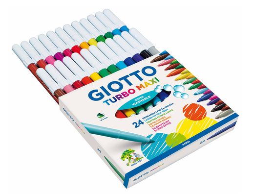 Rotulador Giotto Turbo maxi punta media (24 unidades)