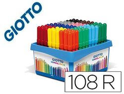 Rotulador Giotto Turbo Maxi School Pack de 108 Unidades 12 Colores X 9 Unidades