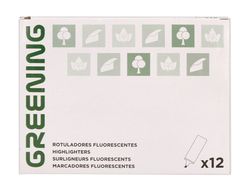 Rotulador greening fluorescente punta biselada rosa