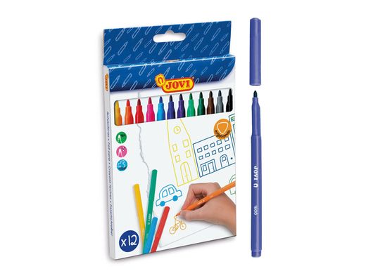 Rotulador Jovi Caja 12 Colores
