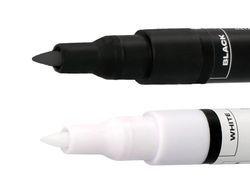 Rotulador liderpapel acrylic base agua todo tipo de superficie punta fina 0,7 mm caja de 4 perfiladores