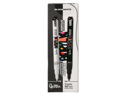 Rotulador liderpapel acrylic base agua todo tipo de superficie punta fina 0,7 mm caja de 4 perfiladores