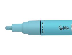 Rotulador liderpapel acrylic base agua todo tipo de superficie punta redonda 3 mm azul cielo