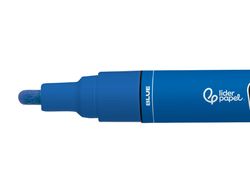 Rotulador liderpapel acrylic base agua todo tipo de superficie punta redonda 3 mm azul