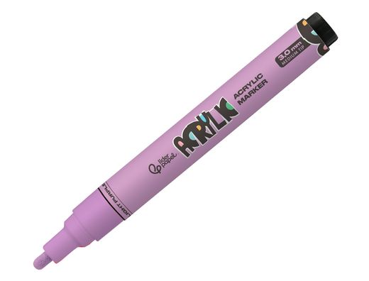Rotulador liderpapel acrylic base agua todo tipo de superficie punta redonda 3 mm lila