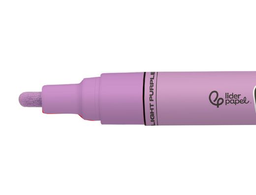 Rotulador liderpapel acrylic base agua todo tipo de superficie punta redonda 3 mm lila
