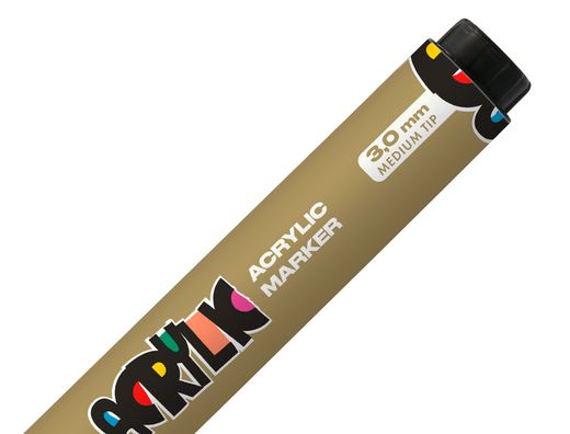 Rotulador liderpapel acrylic base agua todo tipo de superficie punta redonda 3 mm marron claro