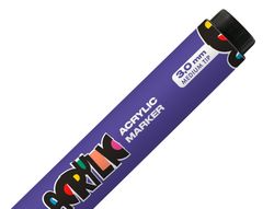 Rotulador liderpapel acrylic base agua todo tipo de superficie punta redonda 3 mm purpura
