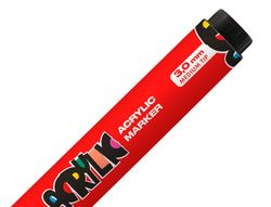 Rotulador liderpapel acrylic base agua todo tipo de superficie punta redonda 3 mm rojo