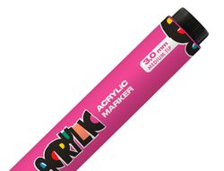Rotulador liderpapel acrylic base agua todo tipo de superficie punta redonda 3 mm rosa