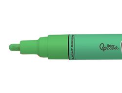 Rotulador liderpapel acrylic base agua todo tipo de superficie punta redonda 3 mm verde claro
