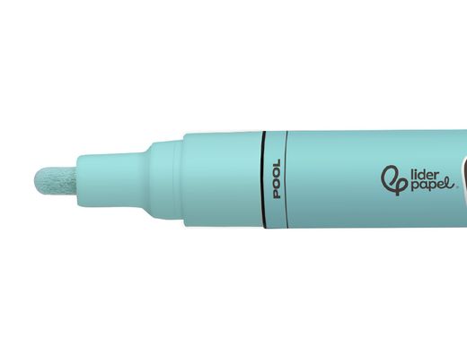 Rotulador liderpapel acrylic base agua todo tipo de superficie punta redonda 3 mm verde menta