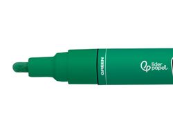 Rotulador liderpapel acrylic base agua todo tipo de superficie punta redonda 3 mm verde