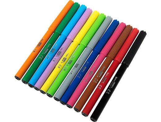 Rotulador Liderpapel Caja 12 Colores