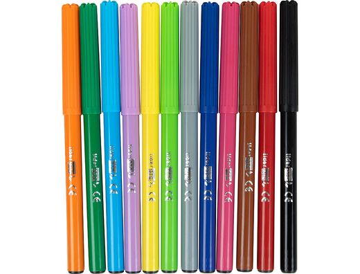 Rotulador Liderpapel Caja 12 Colores