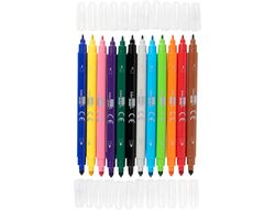Rotulador Liderpapel Duo Caja 12 Colores