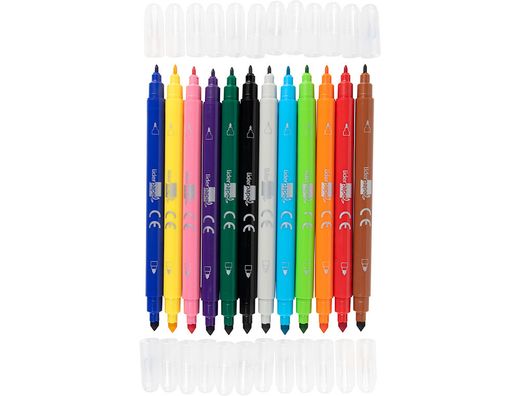 Rotulador Liderpapel Duo Caja 12 Colores