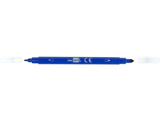 Rotulador Liderpapel Duo Caja 12 Colores