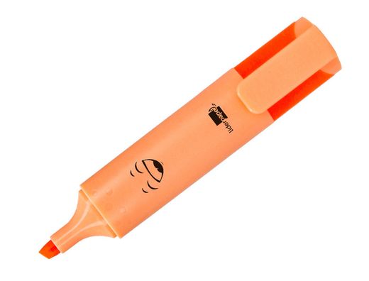 Rotulador liderpapel fluorescente pastel punta biselada estuche de 6 unidades colores surtidos