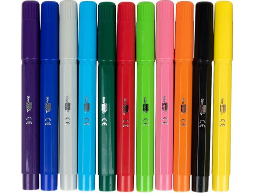 Rotulador Liderpapel Jumbo Bolsa 12 Colores