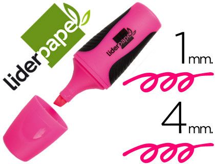 Rotulador Liderpapel Mini Fluorescente Rosa