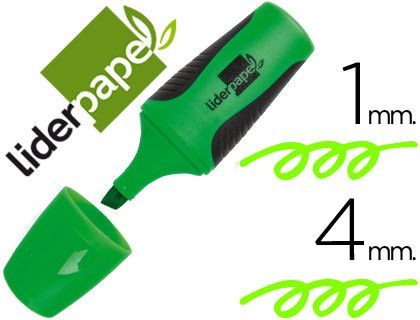 Rotulador Liderpapel Mini Fluorescente Verde