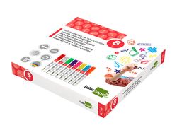 Rotulador liderpapel tiza liquida punta redonda trazo 6 mm caja de 8 unidades colores surtidos