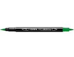 Rotulador lyra aqua brush acuarelable doble punta fina y pincel verde