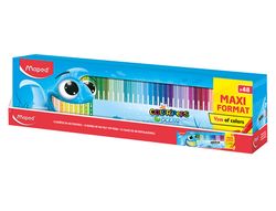 Rotulador maped color peps ocean caja de 48 unidades colores surtidos