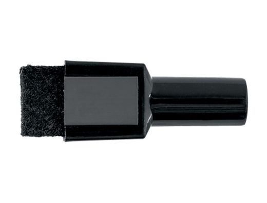 Rotulador nobo mini con borrador para pizarra blanca punta redonda 2 mm color negropack de 6 unidades